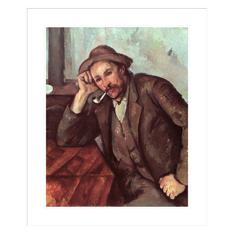 Le fumoir par Paul Cézanne - Impression numérique sur toile, H 27,98 po x l 23,5 po