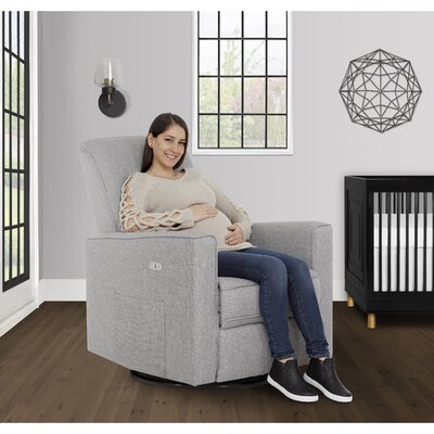 Swivel Reclining Glider -  Evolur, 612-LTGRY