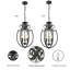 Lustre de style campagnard 3 lumières Oliverio