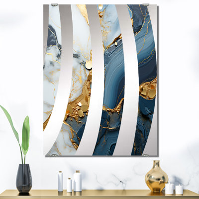 Geode Art V - Abstract Liquid Ink Decorative Wall Mirror MIR137103