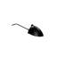 Lampe murale simple pivotante noire