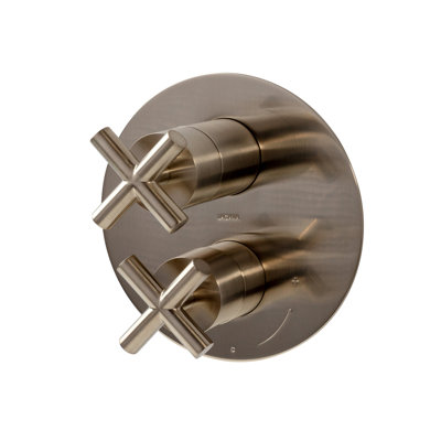 Brushed Nickel Cigno 3-Way Progressive Pressure Balancing Diverter Mixer