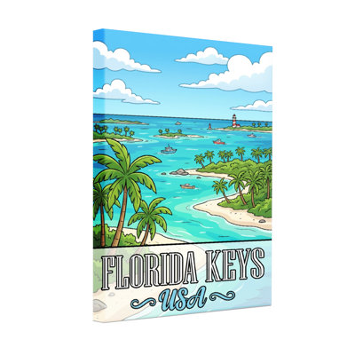 Scénario et paysages urbains des îles de la Floride, scène tropicale