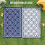 Tapis d'extérieur imperméable pour patio, paille en plastique réversible pliable pour camping, véhicule récréatif, balcon, terrasse, pique-nique, plage, bleu et blanc-1040195769-1040195773