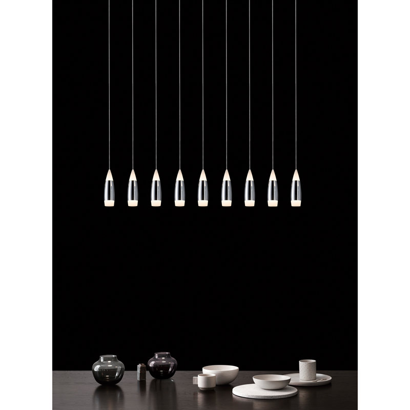 Chandrika 9 - Light Chrome LED Pendant