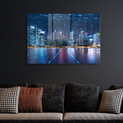Peinture décorative en verre trempé