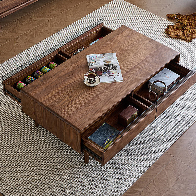 North American black walnut coffee table