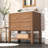 Fet 30" Single Bathroom Vanity With Solid Wood Frame and Ceramic Top-1086167719