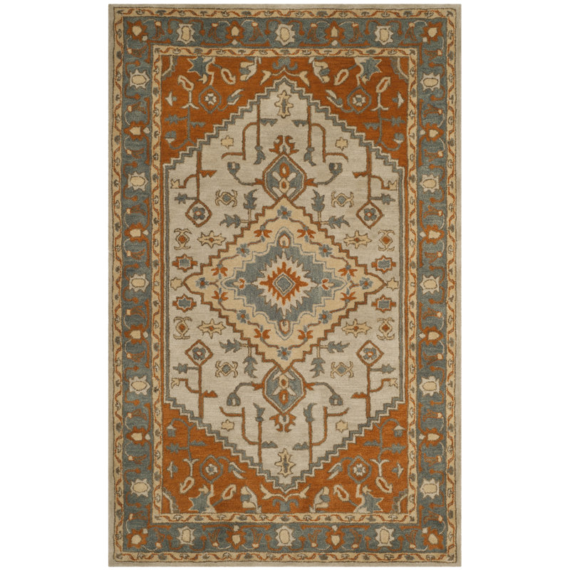 Cranmore Hand Tufted Wool Oriental Rug, Rectangle 4' x 6'