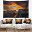 Tapisserie en polyester seascape la perhouse beach sydney avec accessoires suspendus inclus-28500553