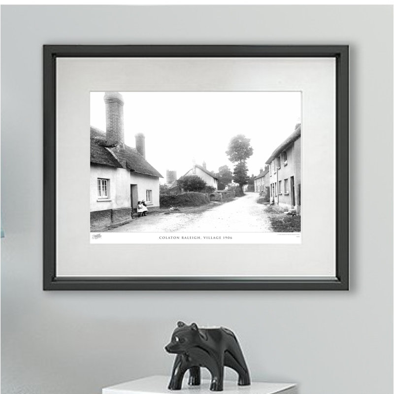 Colaton Raleigh, Village 1906 - Single Picture Frame Print, 45cm H x 60cm W x 2.3cm D