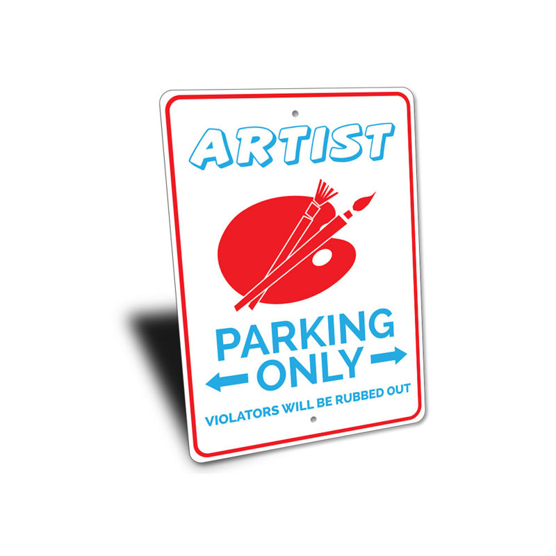 Plaque peinte en aluminium, H 10 po x l 14 po x P 0,04 po