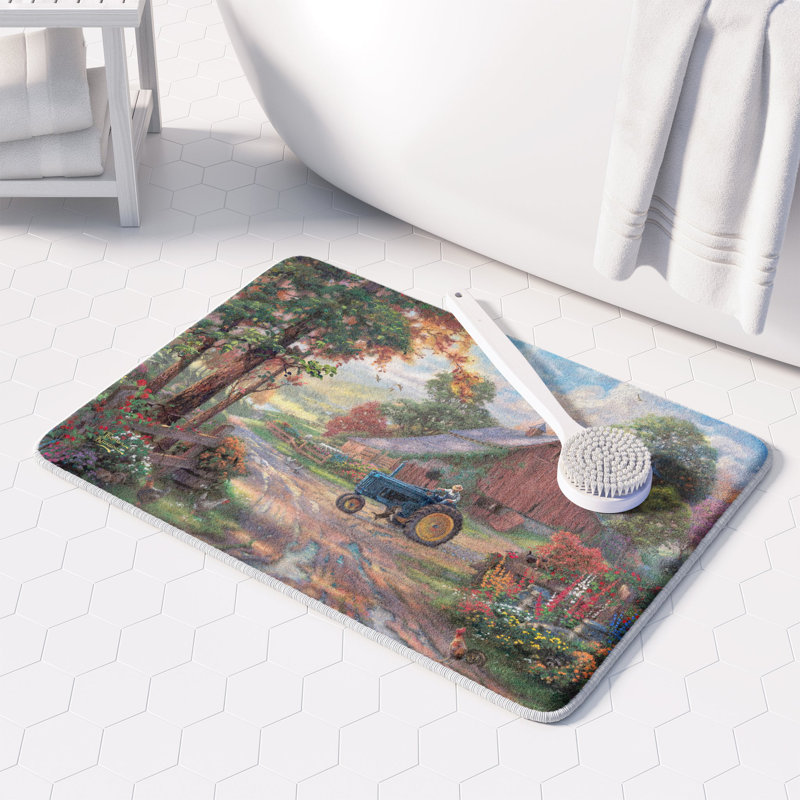 Thomas Kinkade Summer's Heritage Memory Foam Rug