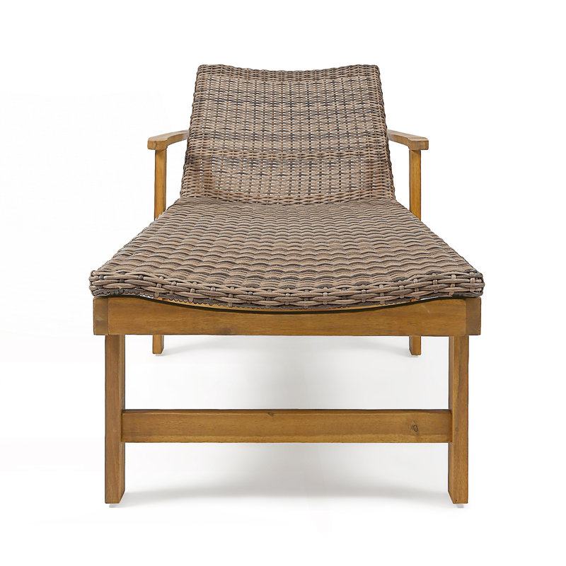 Chaise longue avec dossier réglable