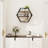 3 Piece Hexagon Metal Floating Shelf