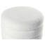 CHILLY 42cm Wide Round Solid Colour Pouffe Ottoman-605248972
