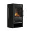 17 Stories 44cm W Black Electric Fireplace with 5120 BTU