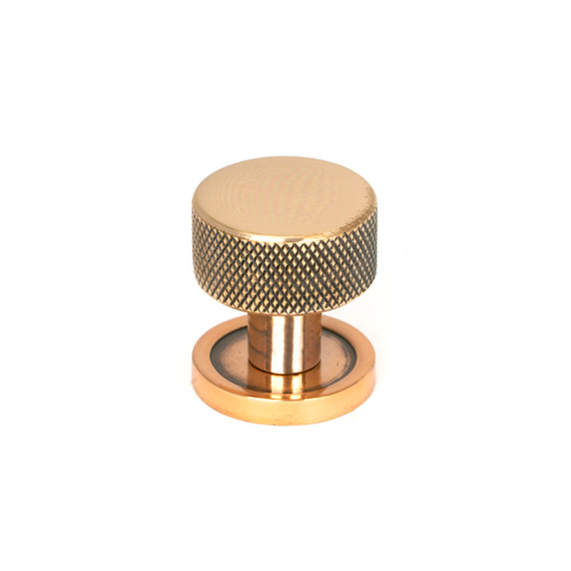 Round Knob, Polished Bronze, 2.5 cm