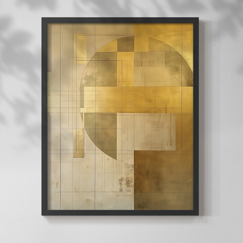 Série ABSTRACT Cxxv - reproduction encadrée de qualité supérieure - prête à être accrochée - aucun clou requis