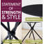 Mose Round Metal Base Dining Table