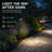 70 LED Solar Powered Motion Sensor Outdoor Pathway Light with 4 Lighting Modes