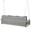 69" Outdoor Pe Wicker Swing – 3-person Porch Bench With Chains & Cushions-681467973-681467972