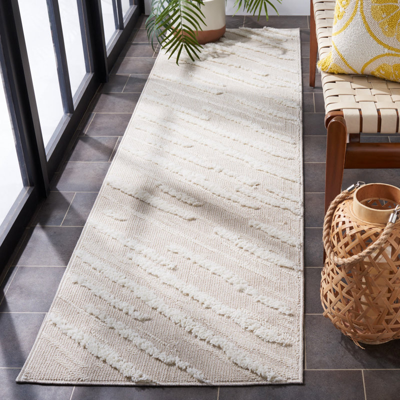 Tapis beige / ivoire Trends 118, Tapis de couloir 2 pi 2 po x 8 pi