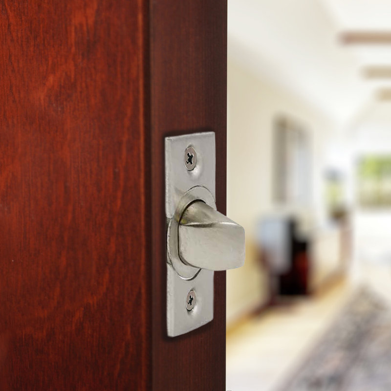 Satin Nickel Universal Passage Latch for Left or Right Hand Doors