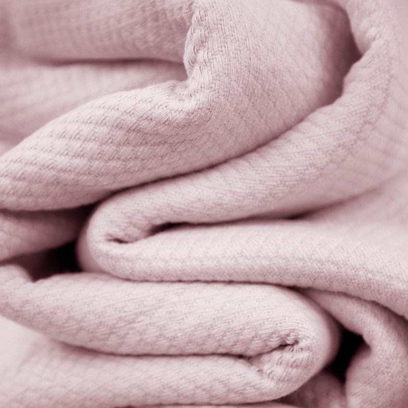Jeté et jetés Southton Fine Linens, L 66 po x L 90 po, Rose