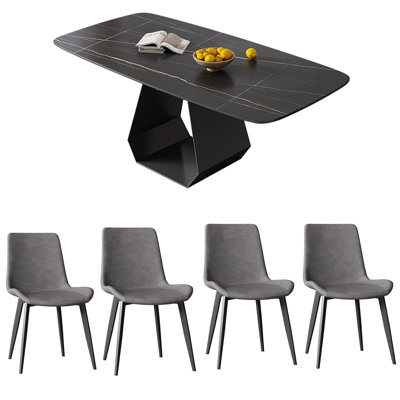 Simple modern rectangular dining table