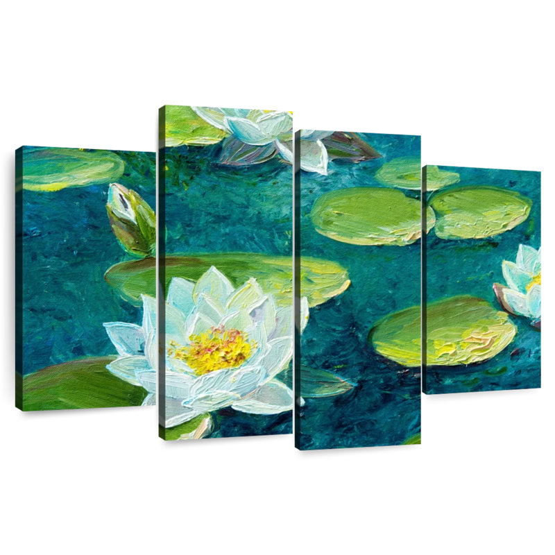 Fleur de nénuphar Harnek, H 27 po x l 43 po