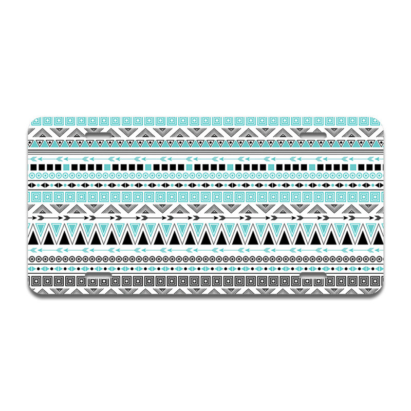 Cadre en aluminium tribal turquoise