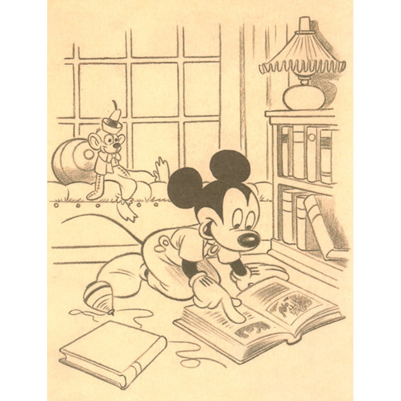 L'heure du conte de Mickey, H 18 po x l 14 po