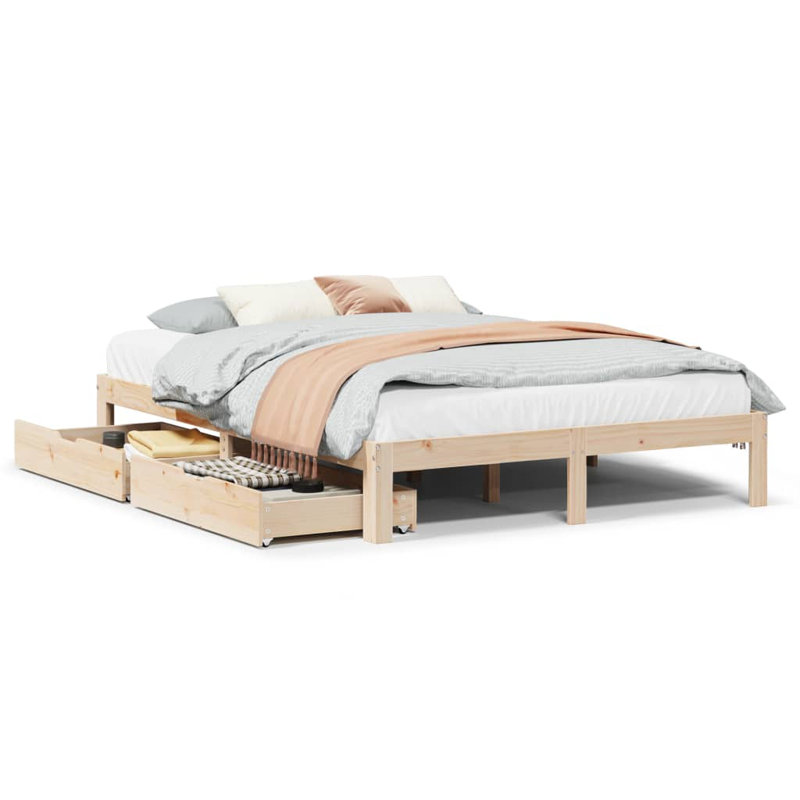 Storage Bed, Kingsize (5'), Brown