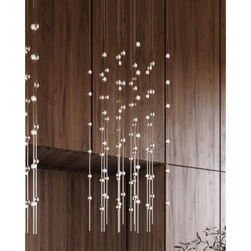Constellation 96 - Light LED Pendant, White, Satin Brass, 2700K