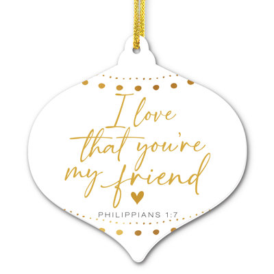 3.25'' Resin Holiday Shaped Ornament