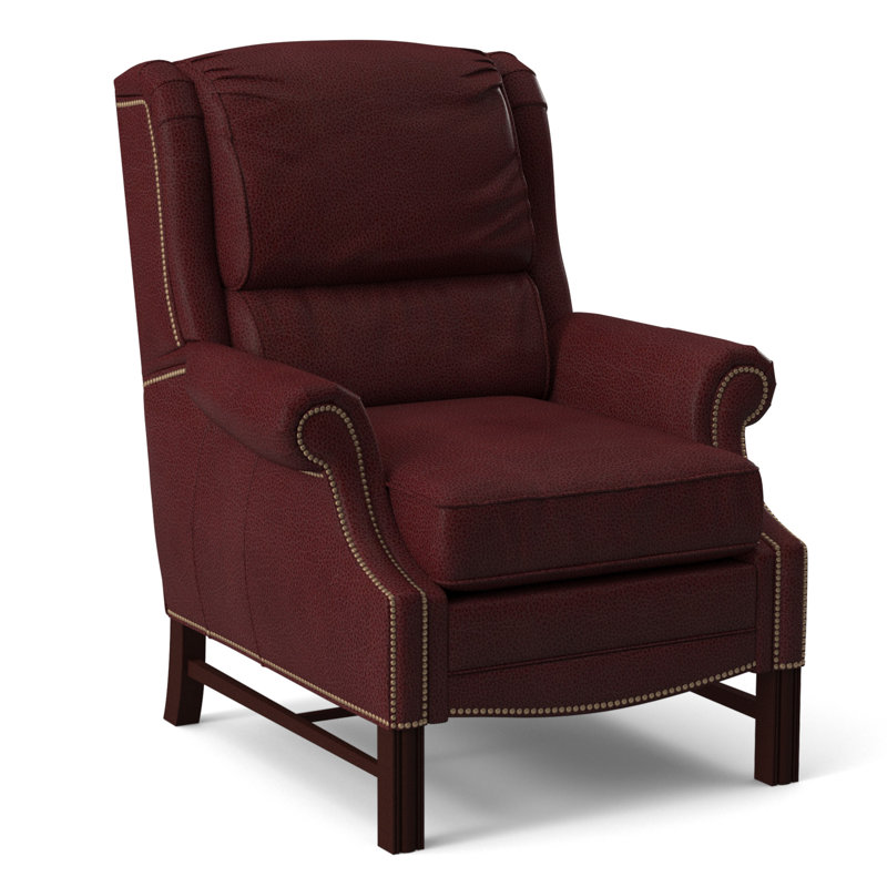 Alta Recliner, #9 Natural, Rio Mineral Genuine Leather, Mahogany