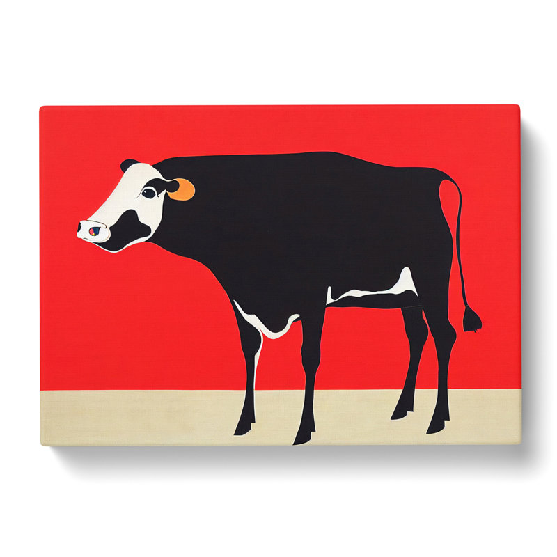 Beauteous Cow Abstract - Wrapped Canvas, 50cm H x 76cm W x 3cm D