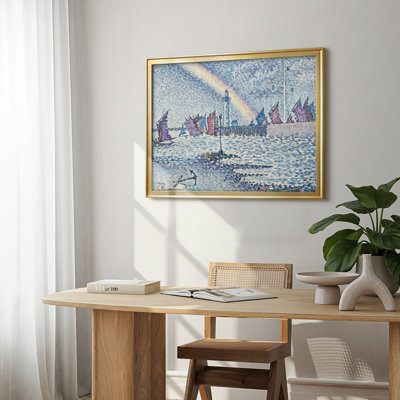 Scène de port avec arc-en-ciel - Paul Signac - Toile tendue avec châssis, 1899