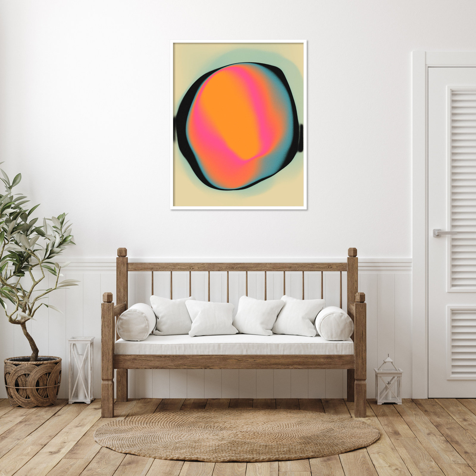 Ghost 2 Print by Jazzberry Blue, White, 41" H x 33" W x 1" D