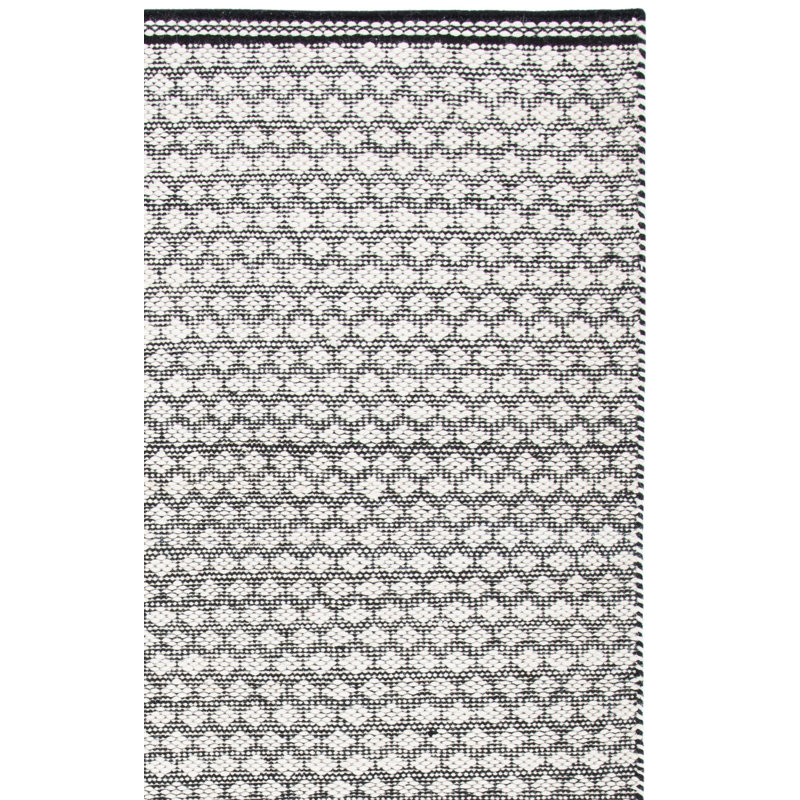 Tapis géométrique en laine / coton Kilim, Rectangle 3 pi x 5 pi
