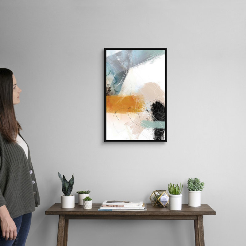 Reproduction d’art sur toile, "blush no. 2" par Louis Duncan-he, H 26 po x l 18 po x P 1,75 po, Toile avec cadre noir