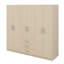 Rangement pour garde-robe en bois à 6 portes avec 6 grands tiroirs-1353988660