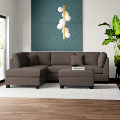 Eldredge Upholstered L-Shaped Sectional Reversible