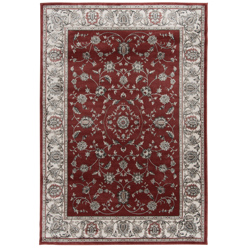 Roosevelt Cinabar Red Indoor Area Rug and Runners, 26"x50'