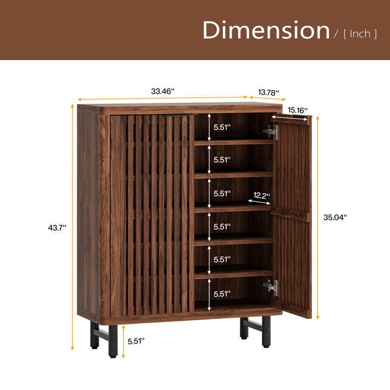 Armoire de rangement en bois, armoire à chaussures