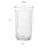 Libbey Paneled Tumbler Drinking Glasses, 17 Ounce