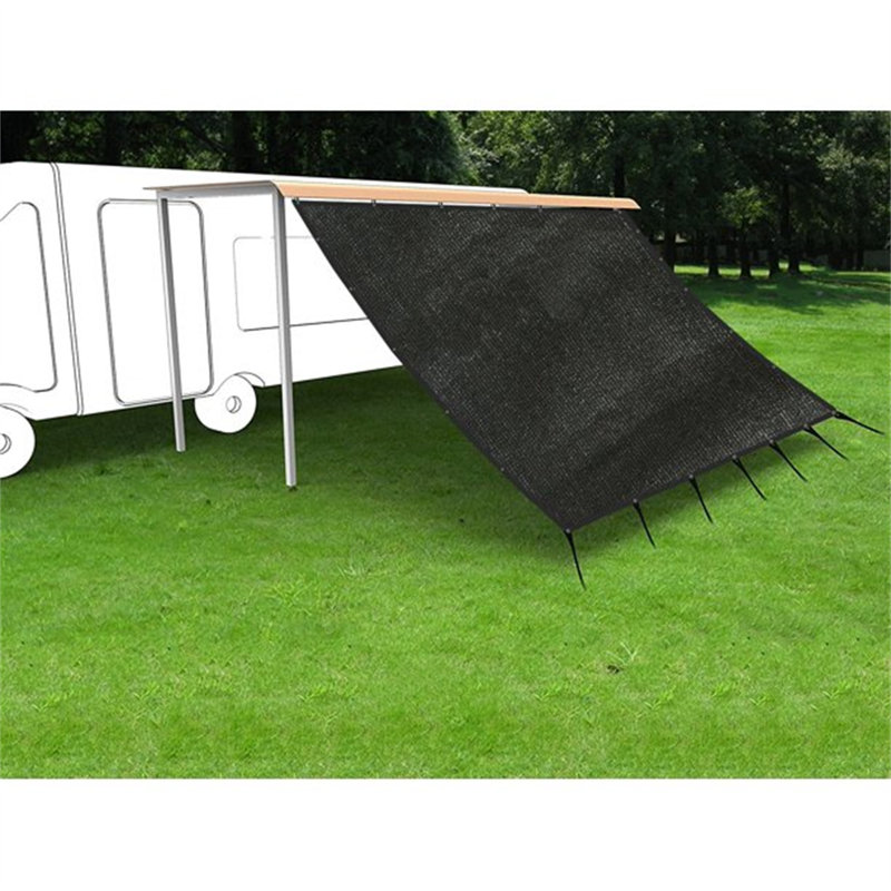 Mr.Garden Sunbrella Black Cover Retractable Patio Awning, 53" H x 42" W x 10" D