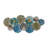 Handmade Multi-Color 3D Metal Flower Wall Decor with Hollow Layered Design