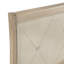 Structure de lit double beige, style classique, tête de lit en similicuir à boutons et structure de rails avec revêtement, inclus